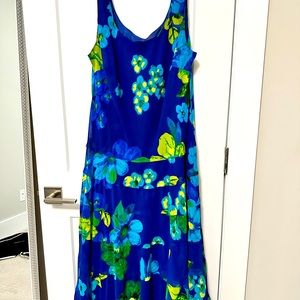 New directions dropped waist floral dress